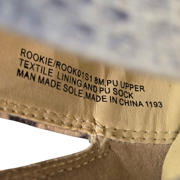 Steve Madden Rockstar Snakeskin Booties Size 8 M - Picture 6 of 6